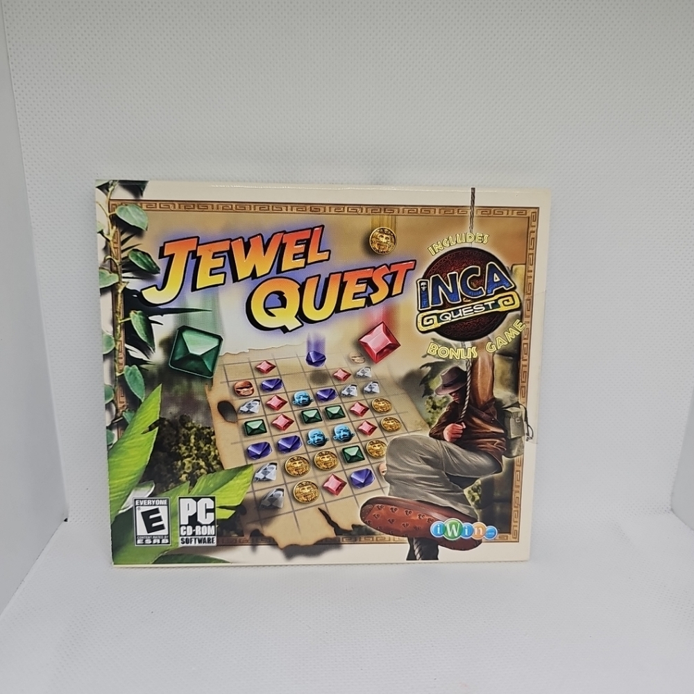 Jewel Quest + Inca Quest Bonus Video Game 2007 Factory Sealed PC CD ROM Rated E